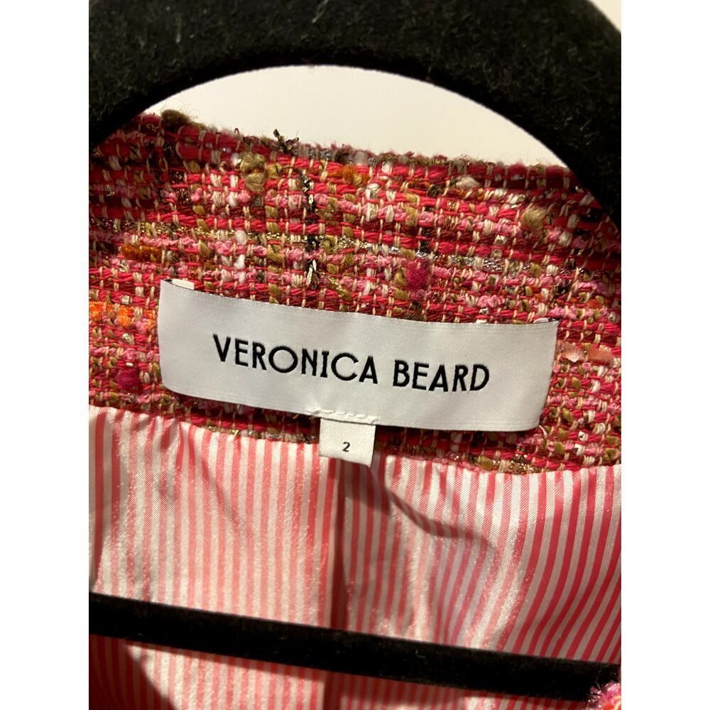 Veronica Beard Lars Metallic Tweed Jacket size 2 - Picture 5 of 8